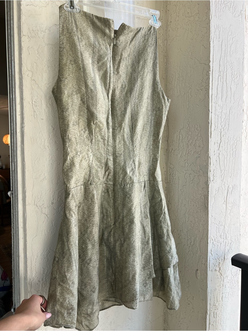 Mistress Rocks Printed Khaki Cutout corset Mini Dress - Picture 4 of 7